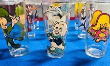 Vintage Looney Tunes Glass 1973 Glasses Warner Brothers Looney Tunes Qty-9 picture