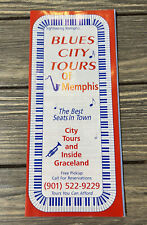 VTG Blue City Tours of Memphis City Tours and Inside Graceland Brochure Pamphlet picture