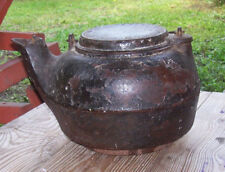 Rare Antique 1883 Terstegge Gohmann & Co Albany Ind. Cast Iron Teapot Kettle picture