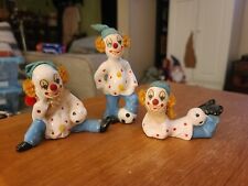 ✅Action Plaster Cloth Polka-Dot Trio Comic Circus Clowns. Good Condition picture