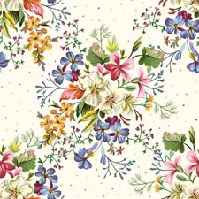 Two Individual Luncheon Decoupage Paper Napkins Spring Flowers Floral Botanical picture