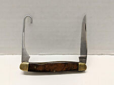 Vtg LL Bean Smooth Wood Bird Hunter Knife Made in USA  - Very Good Condition picture