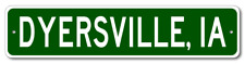 Dyersville, Iowa Metal Wall Decor City Limit Sign - Aluminum picture