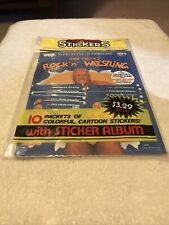 1986 Hulk Hogan's Rock n Wrestling Play & Activity Book 10 Packs with 7 Stickers picture