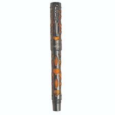 Conklin Endura Deco Crest Orange Gunmetal Fountain Pen Nib Size Variation + Gift picture