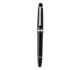 New Authentic Montblanc Meisterstuck Rollerball Pen Black Platinum Unique Gifts picture