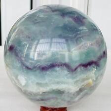3240G Natural Fluorite ball Colorful Quartz Crystal Gemstone Healing picture