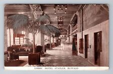 Buffalo NY-New York, Lobby, Hotel Statler, Advertising Vintage c1913 Postcard picture
