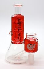 Aqua Buzz water pipe bong with freezable bowl thick glass pipe 5.5' Red Cold Hit picture