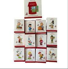 Hallmark Keepsake “Happiness Is Peanuts All Year Long”  12 Ornaments and Display picture