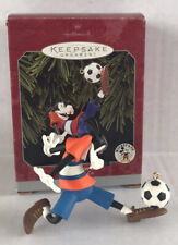 Vintage Hallmark Keepsake Ornament Mickey & Co Goofy Soccer Star 1998 picture