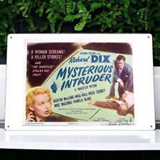 Mysterious Intruder Metal Movie Poster Tin Sign Plaque Wall Decor Film 8