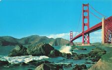 Postcard Golden Gate Bridge, San Francisco, California CA Vintage picture