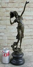 Beautiful detailed Handcrafted Museum Quality Art Decor Tambourine Player Bronze picture