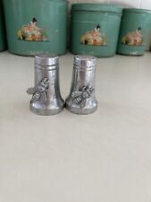 Whimsical Aluminum Honey Bee  Salt And Pepper Shakers  picture