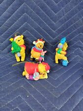 Lot of 4 Disney Winnie The Pooh Holiday Christmas Ornaments picture