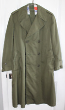 Vintage Original Green Military Trench Coat Jacket Men's Small Reg 8405-261-6502 picture
