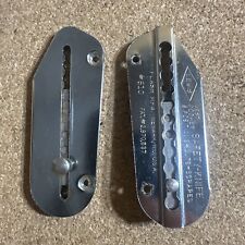 Vintage 2pc Lewis Vest Pocket Safety Knife Tool No. 510 Cuts Scrapes Made In USA picture