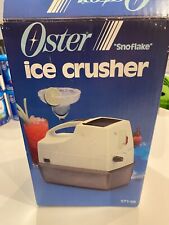 VINTAGE 1985 OSTER Snoflake Portable Electric Ice CUBE CRUSHER 571-06 USED ONCE picture