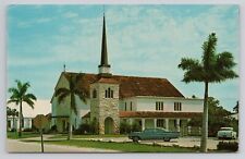 Postcard First Methodist Church First Avenue South Naples Florida 1963 picture