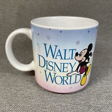 Vintage WALT DISNEY WORLD Ceramic Coffee Mug Mickey Mouse Cinderella's Castle picture