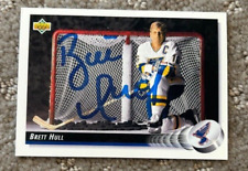 92-93 1992-93 Upper Deck Brett Hull signed autographed card #29-St. Louis Blues picture