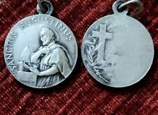 St. Augustine Vintage Holy Medal Catholic France by Bouix and A. Penin Religious picture