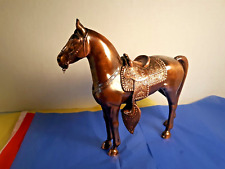 Vintage Bronze Look Metal Horse Equestrian Mid Century Modern 9