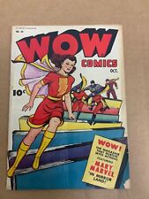 WOW Comics #30 MARY MARVEL 1944 WW2 WWII PSA RACIST PANELS OTTO BINDER FAWCETT picture