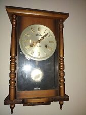 Vintage Linden Chime Wall Clock  31-Day Mechanical Key-wind - JAPAN picture