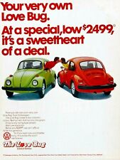 Volkswagen Love Bug Beetle Vintage 1974 Original Magazine Print Ad 8.5 x 11