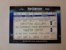2022 Leaf Pop Century Christina Aguilera Live In Concert Ticket Stub Card LIC-49 picture