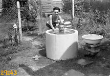 funny summer, swimsuit, basin,  vintage negative 1960's   picture