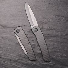 New Ceramic Blade L 7.7cm Carbon Fiber Handle L 10.2cm Sharp Folding Knife picture