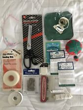 Sewing Notions MIxed Lot Scissor  Corsage/Floral Pin Cushion Chalk Thread VTG picture