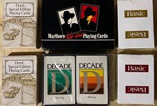 Vintage Lot Of 8 Sealed - 2 Doral, 2 Decade, 2 Basic & 2 Used Marlboro Tob Adver picture