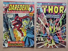 VERY LOW GRADE Daredevil 115 Thor 229 Early Appearance Wolverine Ad Lot Of 2  picture