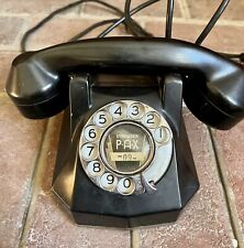 Strowger Pax 1950s Rotary Telephone Black Monophone Office Decor picture