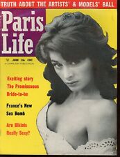 PARIS LIFE June 1958 Pin-Up Girlie Magazine BRIGITTE BARDOT Leg Art Photos vv picture