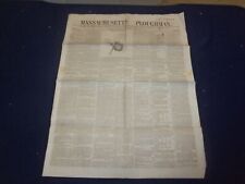 1846 APRIL 11 MASSACHUSETTS PLOUGHMAN NEWSPAPER- BOSTON PINE STRAWBERRY- NP 5122 picture
