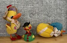 Lot Of 3 Vintage German Easter Chick Candy Container, Nodder, Toy Figure AS IS picture
