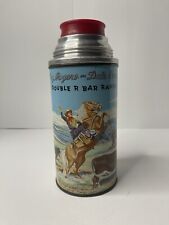 Vintage Roy Rogers and Dale Evans Double R Bar Ranch Metal Thermos picture