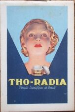 French 1930s Art Deco Beauty Cream Advertising Pad, Tho Radia, Perfume Soap picture