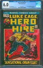 Hero For Hire #1 ⭐ CGC 6.0 ⭐ 1st Appearance of Luke Cage Marvel Comic 1972 picture