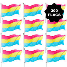WHOLESALE 200 PANSEXUAL PRIDE FLAGS LGBT+ GAY PRIDE FLAGS FESTIVAL CARNIVAL picture