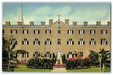 1949 Our Lady Of Gethsemani Exterior Trappist Kentucky KY Posted Trees Postcard picture
