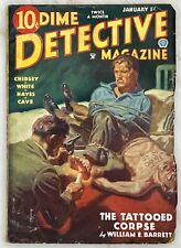 Dime Detective Magazine Pulp Jan 15, 1935 GD- “The Tattooed Corpse” picture