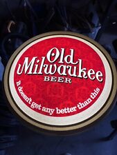 Vintage Old Milwaukee Beer Wall Bar Light Sign. 22” Double Side Advertising picture