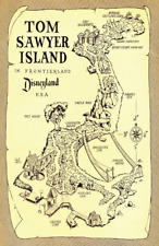 Tom Sawyer Island Frontierland Disneyland Park Map Castle Rock Injun Joe Poster picture