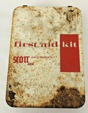 Vintage First Aid Kit Scott Davis Products ATO w original bandages  picture